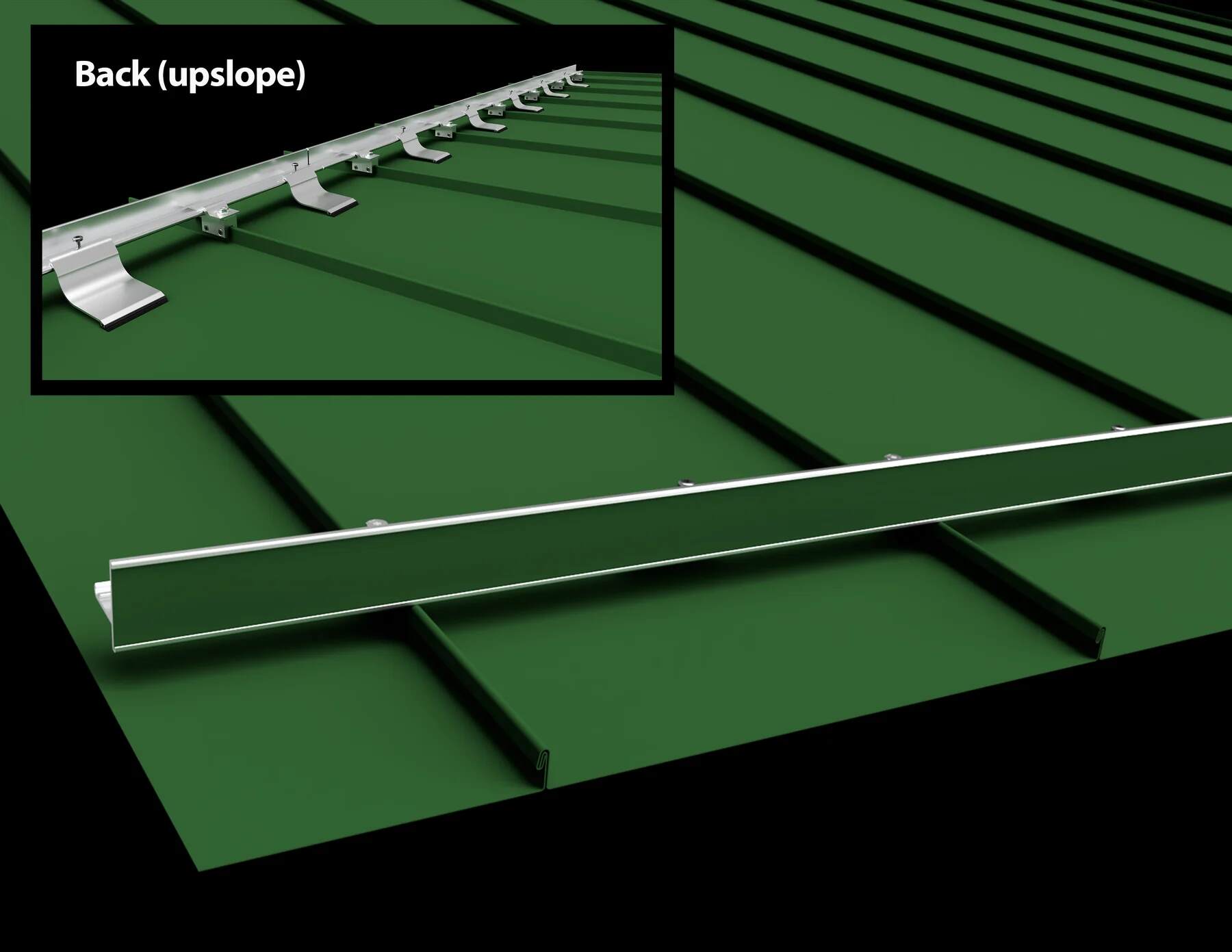 Colorgard snow bar on roof